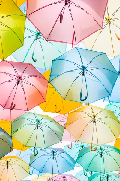 Paraplu's decoraties voor de feestdagen — Stockfoto
