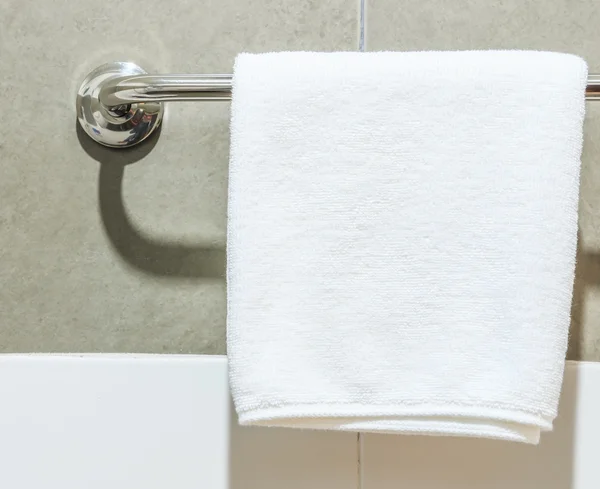 Bathroom Towel on hanger — Stock Photo, Image