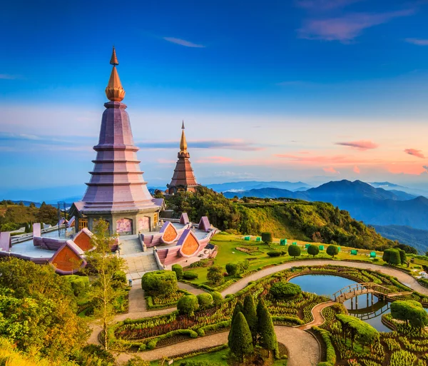 Pagode in Inthanon nationaal park — Stockfoto