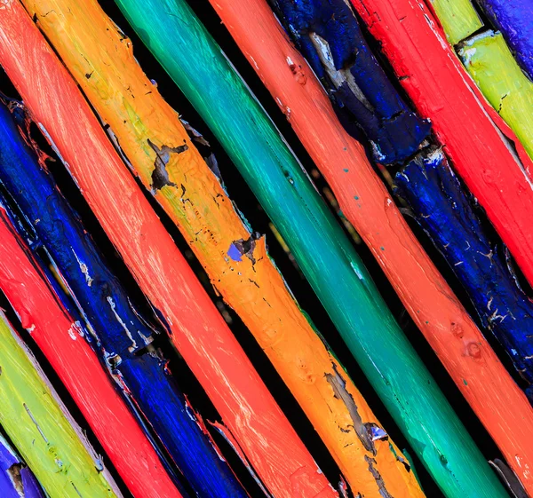 Colorful wood wall — Stock Photo, Image