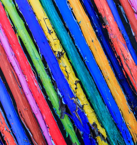 Colorful wood wall — Stock Photo, Image