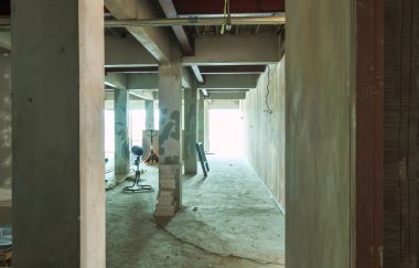 building site area interior clipart