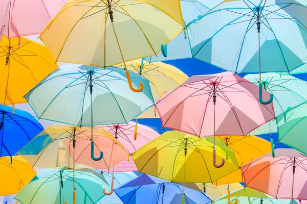 Paraplu's decoraties voor de feestdagen — Stockfoto