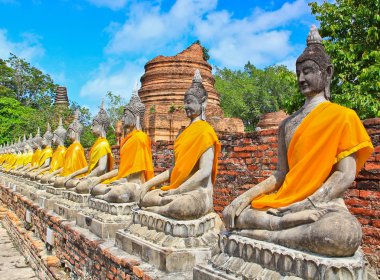 Ayuthaya antik tapınak