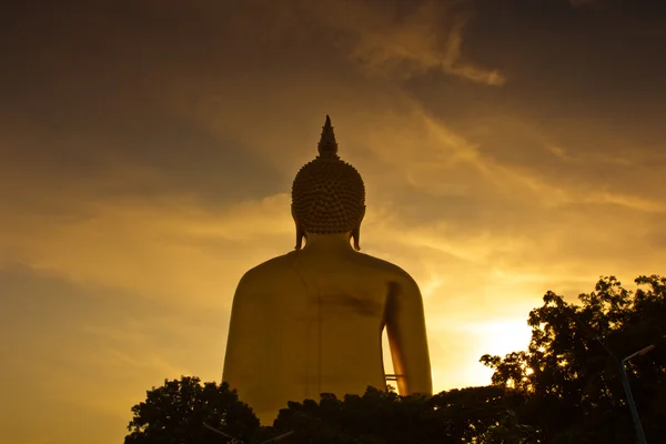 Nagy buddha szobor — Stock Fotó