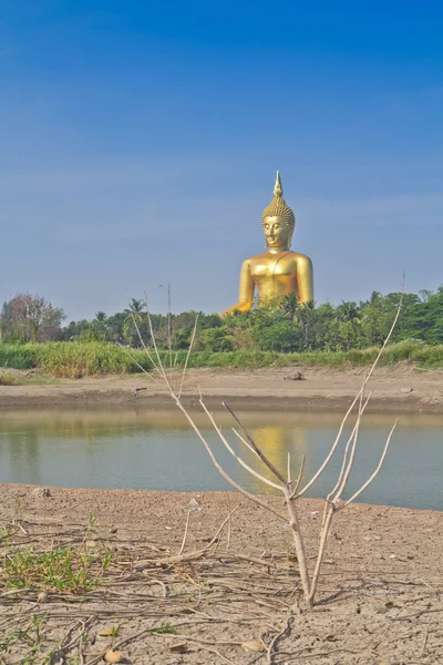 Golden Buddha statue — Stock Photo, Image