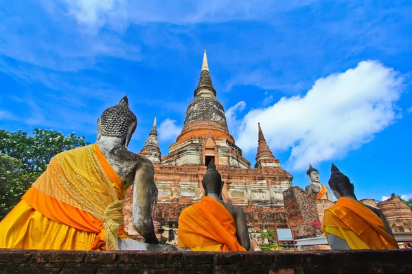 Alter Tempel von Ayuthaya — Stockfoto