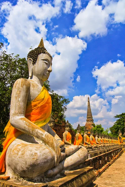 Alter Tempel von Ayuthaya — Stockfoto