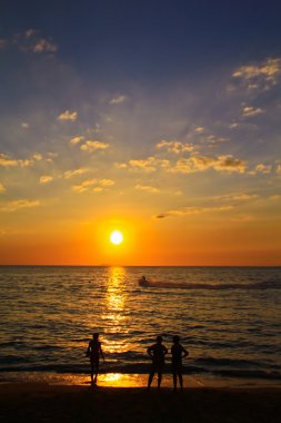 gün batımı Tayland beach