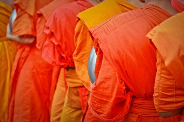 Asya Budist rahipler.