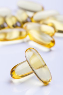 Beyaz arka planda haplar.