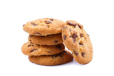 beyaz zemin üzerine lezzetli Kurabiye.