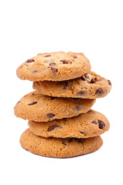 beyaz zemin üzerine lezzetli Kurabiye.