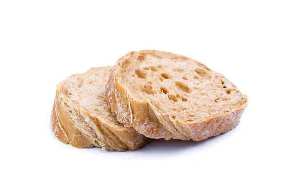 Bröd på en vit bakgrund. — Stockfoto