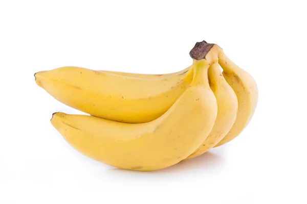 白色背景的美味香蕉. — 图库照片