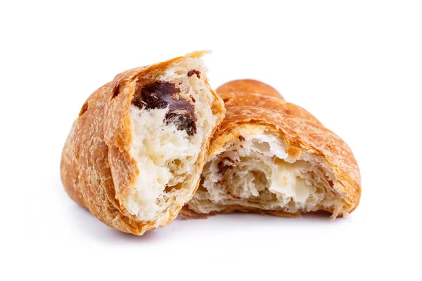 Tasty croissant on a white background. — Stock Photo, Image
