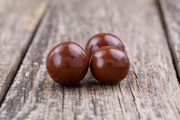 Chocolate candies on a white background. — Stock Photo, Image