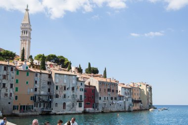 Kasaba Porec Hırvat yaz gün.