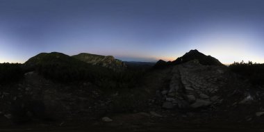 Tatra Dağlarının HDRI Küresel Panoraması