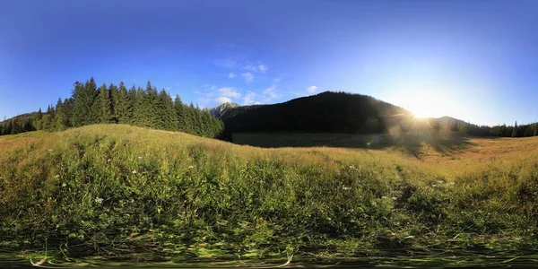 Hdri Panorama Esférico Das Montanhas Tatra — Fotografia de Stock