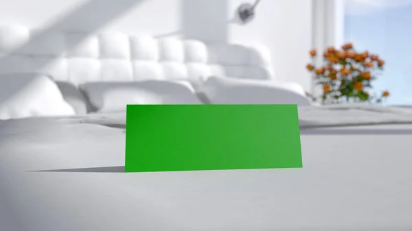 Guest Room Green Screen — Stock Photo, Image