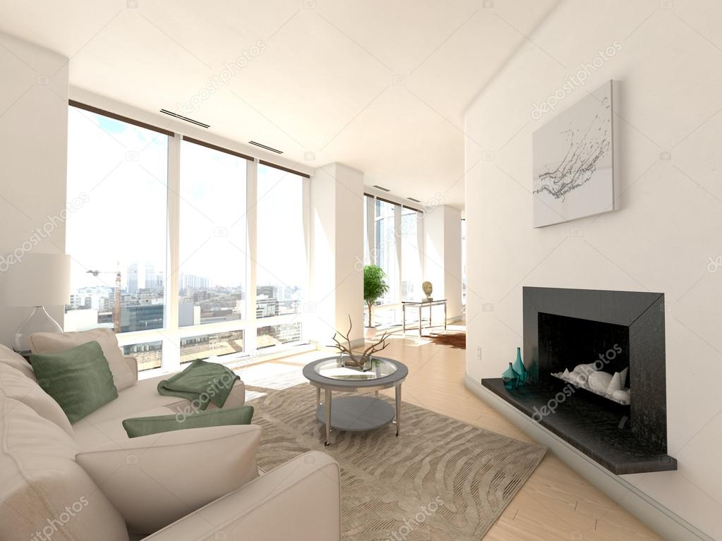 Living Room in Modern Luxury Apartment