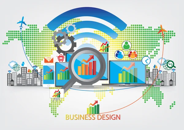 Diseño de fondo empresarial — Archivo Imágenes Vectoriales