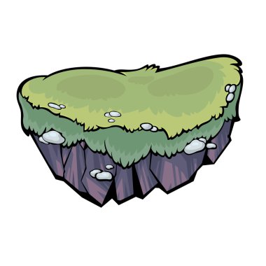rock Illustration. oyun tasarım öğesi.