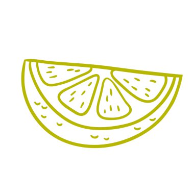 Limon. Retro gravür tarzı. Vektör el çizimi