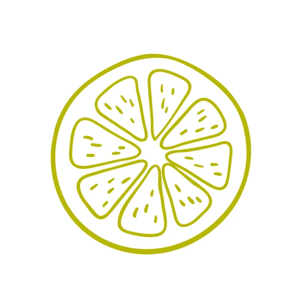 Citron. Retro gravyr stil. Vector hand ritning — Stock vektor