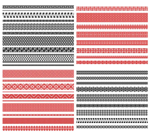 Sorunsuz geleneksel Ulusal işlemeli desen seti