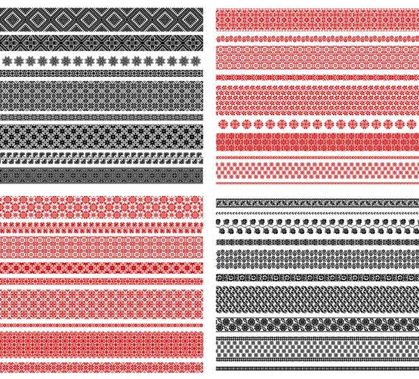 Sorunsuz geleneksel Ulusal işlemeli desen seti