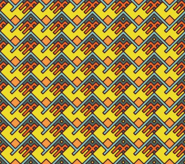 Dikişsiz soyut geometrik desen. Çağdaş şık renkli çizgi süsler. Duvar kağıdı, desen dolgularını, web sayfası arka planı, yüzey dokuları için sonsuz doku-ebilmek var olmak kullanılmış.