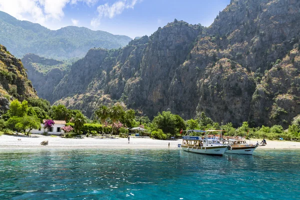 BUTTERFLY VALLEY BEACH, TURKEY - ИЮНЬ 01, 2016 — стоковое фото