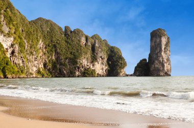 Ünlü Pai Plong beach Krabi il, Tayland