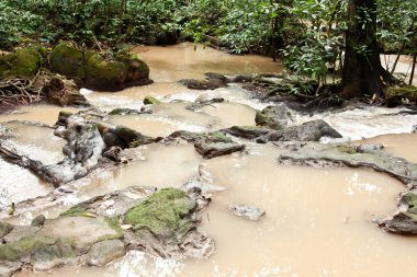 Şelalenin Thanbok Khoranee Milli Parkı, Krabi, Tayland