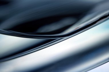 Soyut mavi parlak sıvı şekil