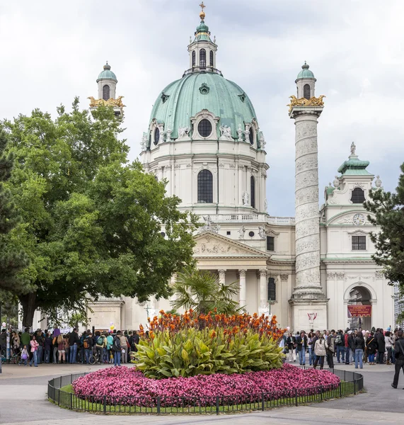 Saint Charles Church of Vienna - Ausztria — Stock Fotó