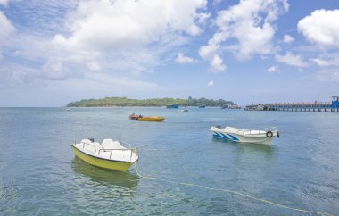 Olay yerinde Andaman ve Nicobar İskelesi