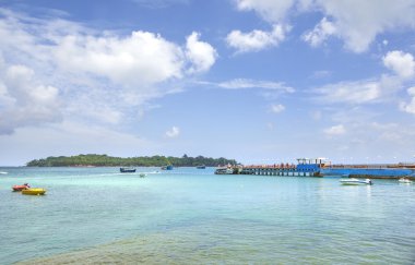 Olay yerinde Andaman ve Nicobar İskelesi