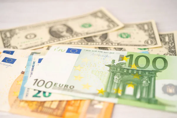 Abd Doları Euro Banknotları Arka Plan Bankacılık Hesabı Yatırım Analitik — Stok fotoğraf