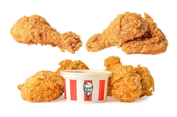 Bangkok Tailândia Agosto 2020 Kfc Chicken Kentucky Frango Frito Com — Fotografia de Stock