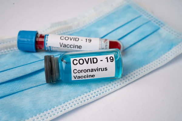 Вирус Covid Пробирка Коронавируса Крови Лаборатории Больницы — стоковое фото