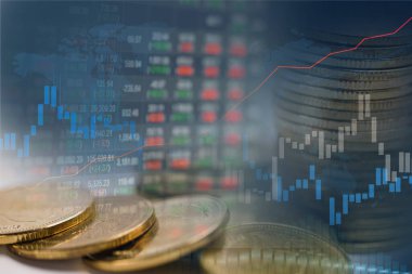 Borsa yatırımları finansal, para ve grafik grafikleri veya kar finansmanı ticari eğilimi veri geçmişini analiz etmek için Forex.