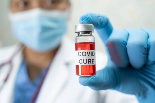 Covid Coronavirus Vaccine Development Medical Doctor Use Treat Illness Patients — Stock Photo, Image