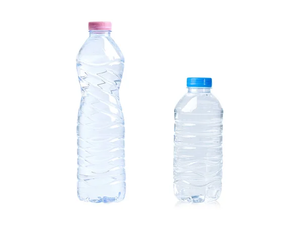 Kunststoff Wasserflasche Isoliert Auf Weißem Hintergrund — Stockfoto