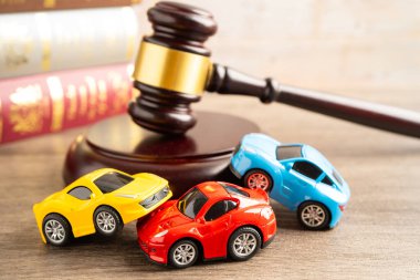 Bangkok, Thailand, July 1, 2022 Car crash, accident in traffic road, insurance claim concept.