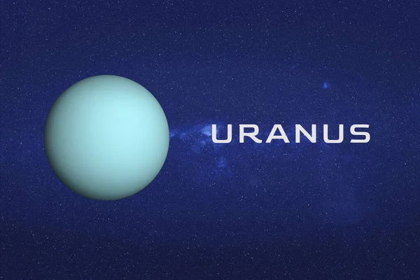 Planeta Uran v prostoru — Stock fotografie