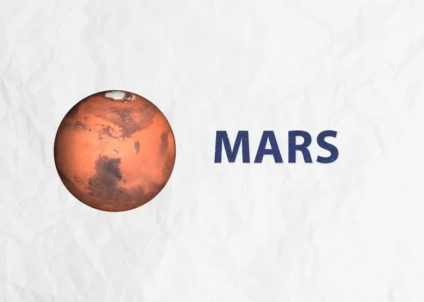 Planet Mars Infografías espaciales —  Fotos de Stock