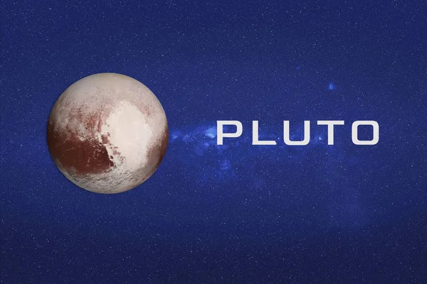 Infographics Planet Pluto Space — Stock fotografie